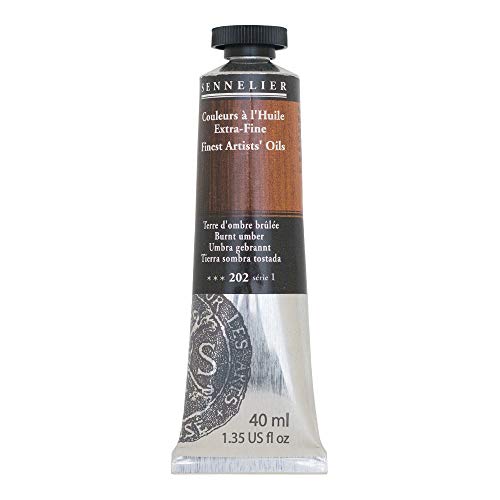 SENNELIER Artists' Extra Fine Oil, 40 ml Tube, Series 1, Burnt Umber, (10-130411-202) - color: Burnt Umber, size: 1.35 Fl Oz (Pack of 1)