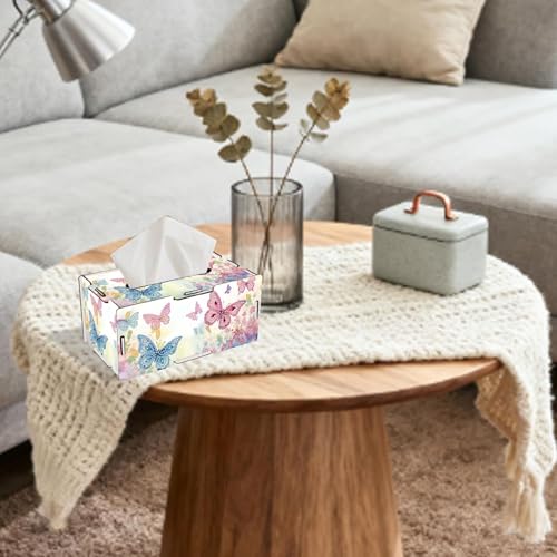 LSQFS DIY Diamond Art Tissue Box Kit,Diamond Painting Kit for Adults - color: Butterfly