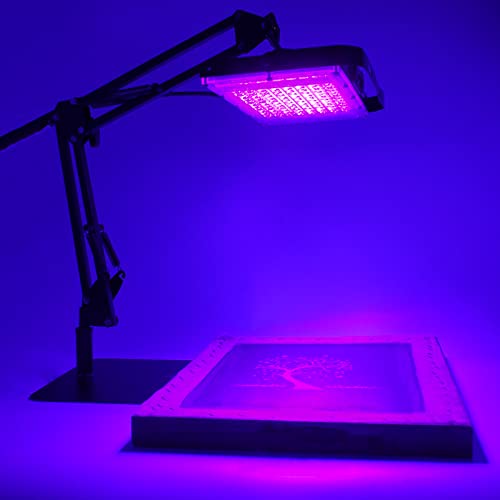 Dorhui 60W LED UV Screen Printing Exposure Light Kit with Adjustable Stand & Replacement Lamp Head, 395nm, 110V, Compatible with Diazo Photo Emulsion