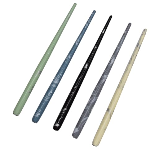 Professional Manga Gothic Dip Pen Calligraphy Drawing Pen Kit, 5 Holders Handles, 10 Nibs (5 Fountain Nib, 5 Flat Nib) - 5 Pcs - color: 5 Pcs