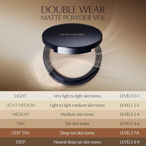 Estée Lauder Double Wear Stay-in-Place Matte Setting Powder Veil | Pressed Setting Face Powder Compact with Puff | Oil-Control with Sheer Coverage - color: 04 Translucent Tan - For tan skin tones