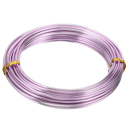PATIKIL 32.8ft Aluminum Wire, 1pcs Jewelry Wire Aluminum Craft Wire 2mm 12 Gauge Wire Metal for Jewelry Making Beading Crafting Pendants Art, Pink - color: Pink, size: 2mm