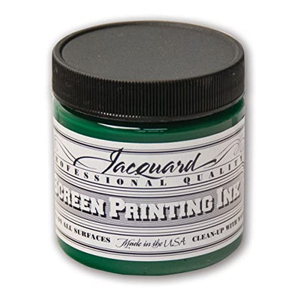 Jacquard Professional Screen Print Ink, Water-Soluable, 4oz Jar, Yellow Green (114)