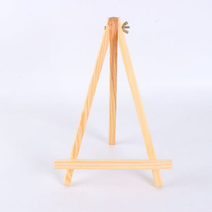 9.4" Tall Natural Pine Wood Tripod Easel Photo Painting Display Portable Tripod Holder Stand& Adjustable Wooden Tripod Tabletop Holder Stand for Canvas - style: 18pack