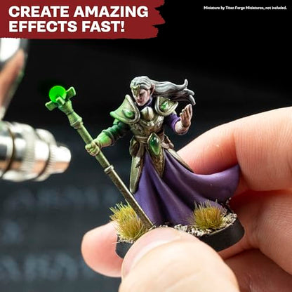 The Army Painter, Warpaints Air Mega Set Combo, 60 x 18 ml | Acrylic Airbrush Paints, Incl. 9 Metallics, 1 Fluo & 1 Project Paint Station - Miniature Model Paint for Dnd & Warhammer - color: Warpaints Air Mega Set Combo
