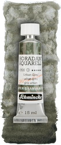 Schmincke Horadam Aquarell Super Granulation 14 956 006 Urban Black | 15 ml - color: 956 urban grey, size: 0.51 Fl Oz (Pack of 1)