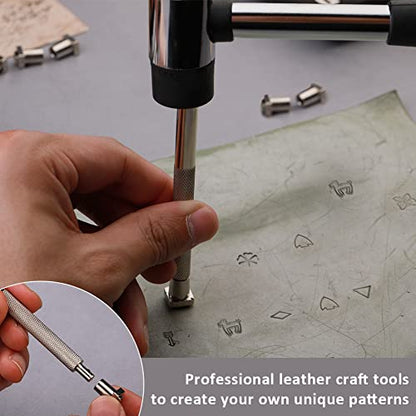 ZMAAGG Leather Stamps, 71 PCS Leather Stamping Tools, Leathers Stamping Kit - size: 71 PCS
