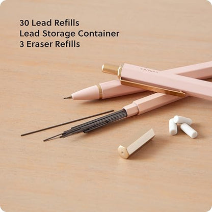 U Brands Mechanical Pencils, .7mm HB #2 Lead, 2 Pack with Refills, Pink - color: Blush Pink