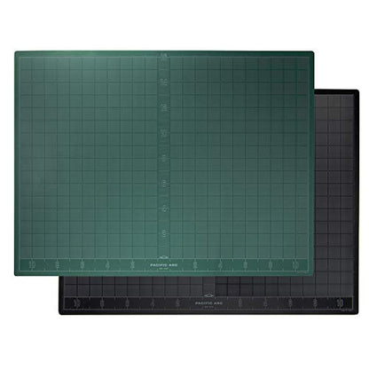 Pacific Arc Double Sided Self Healing Vinyl Rotary Cutting Mat - Thick & Durable for Sewing & Scrapbook Paper (18"x24") - size: 18"x24"