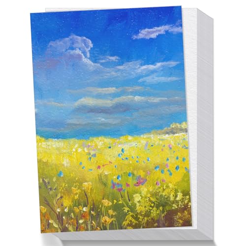 64 Sheets Watercolor Paper, Cold Press 300GSM/ 140LB Water Color Paper Bulk, Small Off-White Watercolor Drawing Paint Paper for Art Drawing Supplies, 4 x 6 Inches - size: 4 x 6 Inches