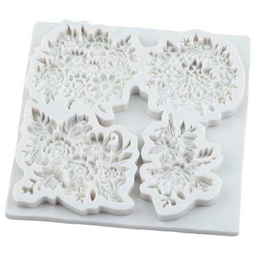 Flower Polymer Clay Mold Daisy Flower Leaves Silicone Molds - color: Style H
