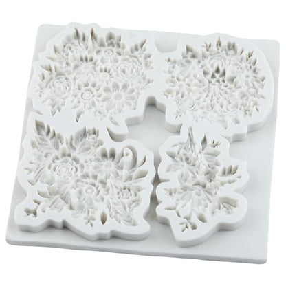 Flower Polymer Clay Mold Daisy Flower Leaves Silicone Molds - color: Style H