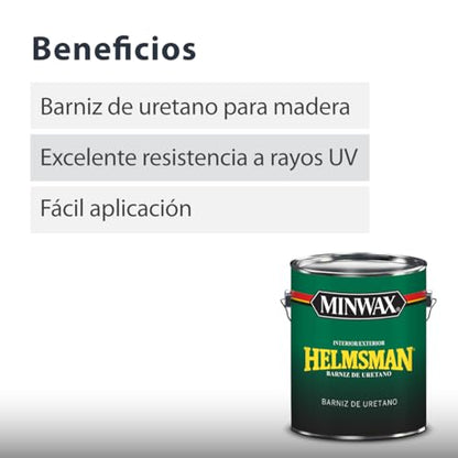 Minwax Helmsman Indoor/Outdoor Spar Urethane, Gallon, Satin - size: Gallon, style: Satin