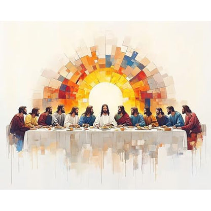 The Last Supper Paint by Numbers Kit for Adults Without Frame 16x20 IN - color: YOPNF04
