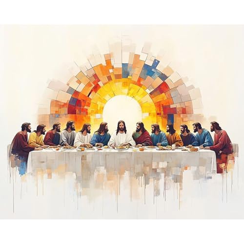 The Last Supper Paint by Numbers Kit for Adults Without Frame 16x20 IN - color: YOPNF04