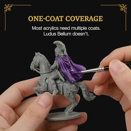 Ludus Bellum Miniature Paint Purple Color 18ml Precision Dropper Bottle | Professional Acrylic Paint for Miniatures & Models, Provides Quality Acrylic Tones and Shades for Warhammer 40K D&D Figures - color: Purple