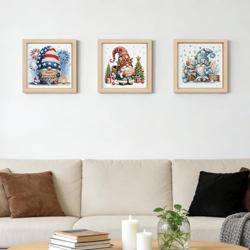 DIY Diamond Art Painting Pearl Creative Pattern 5D Seasonal Holiday Calendar 2026 Healing Home Photo Frame Set Tools-6Pcs Goblin - color: 6Pcs Goblin