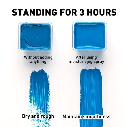 HIMI Gouache Wetting Spray 100ml (3.38 oz), Moisturizing Palette Spray for Gouache Paint, Reactivates Dry Pigments, Professional Art Supplies & Gift for Artists and Hobbyists - size: 3.38 Fl Oz (Pack of 1)