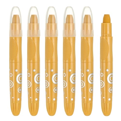 PATIKIL Watercolor Gel Crayon, 6Pcs Washable Twist Crayons for Coloring, Drawing, Painting, Earth Yellow (5.2x0.59) - color: Earth Yellow