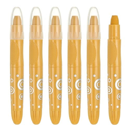 PATIKIL Watercolor Gel Crayon, 6Pcs Washable Twist Crayons for Coloring, Drawing, Painting, Earth Yellow (5.2x0.59) - color: Earth Yellow
