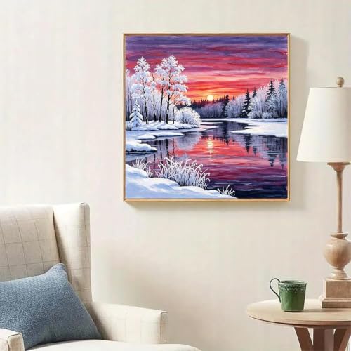 Lophomie Diamond Art Kits for Adults, 5D Diamond Painting Kits 14x14 in - color: Diamond Art Landscape, size: 13.8x13.8in (35x35cm)