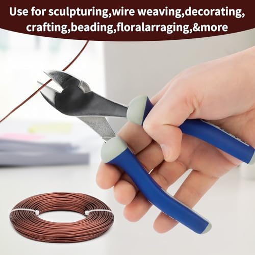 12 Gauge Aluminum Wire 100FT, 2mm Bendable Metal Anodized Aluminum Wire for Sculpting Jewelry Making Crafts Wreath Beading Floral(Coffee Copper) - color: Coffee Copper