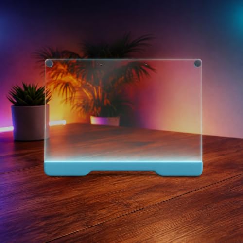 Upgraded 16-Inch LED Drawing Board Rechargeable – 7 Colors, 10 Lighting Effects, Adjustable Brightness – Acrylic Light Board for Tracing with Stand, Markers & Complete Set (Black) - style: Black