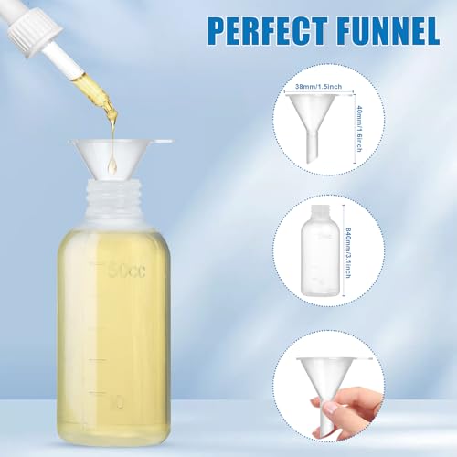 50ml Glue Precision Tip Applicator Bottle,Needle Tip Squeeze Bottle with 14ga 16ga 18ga 20ga 25ga Blunt Needle Oiler and Storage Caps - size: 50ml