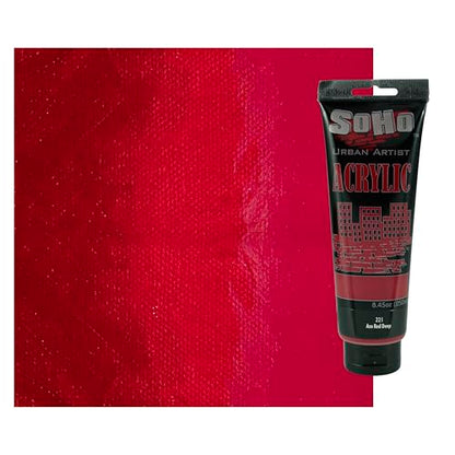 Soho Urban Artist Heavy Body Acrylic Paint - 250 ml Tube - Azo Red Deep - Thick, Rich Color, Excellent Coverage, Professional Quality - Artists Acrylic Paint - color: Azo Red Deep, size: 8.45 Fl Oz (Pack of 1)