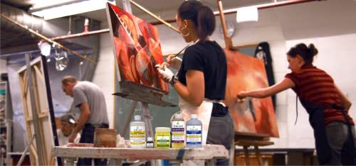 TERLANS Professional Odorless Oil Paint Thinner 100 ml (3.38 Fl.Oz.) – Controlled and Smooth Dilution, Completely Odorless Turpentine Substitute for Painting