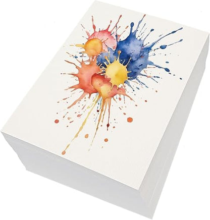 120 Sheets Watercolor Paper Bulk,140 lb/300 GSM Cold Press Thick Water Color Paper Pad,Artist Painting Drawing Paper, Art Supplies for Kids Students Artists