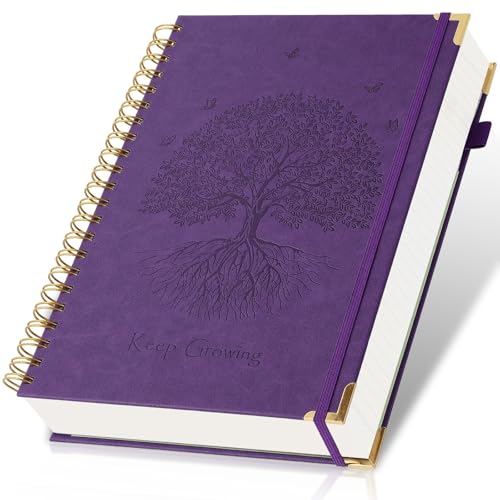 Blank Notebook Journal, Hardcover Sketchbook, 300 Page No Bleed Thick Paper - color: Purple, size: 8.5” x 5.5”