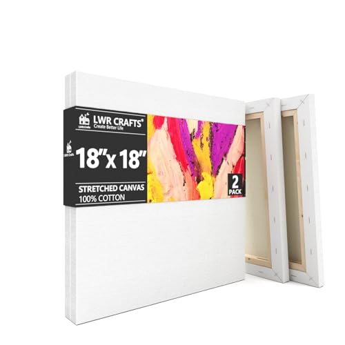 Stretched Canvas 18" X 18" Pack of 2 - size: 18"x18"x2