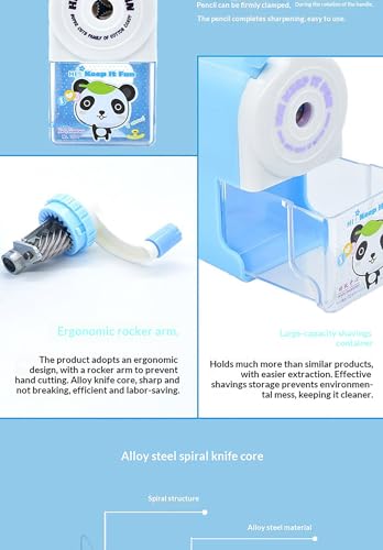 Cute Cartoon Electric Pencil Sharpener - Battery/Plug-in, Auto Sharpening for Kids Classroom/Home, Colored Pencils & Crayons Sharpener