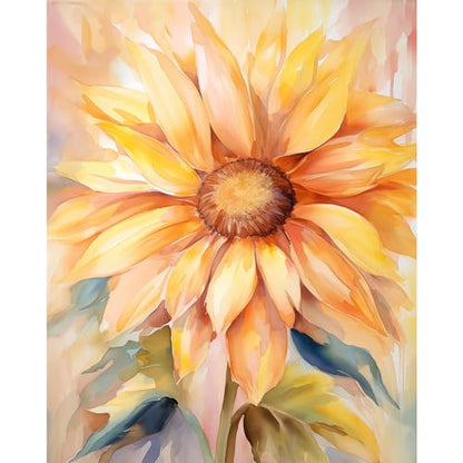 Natuyalo Paint by Numbers Kit for Adults - Sunflower DIY Adult Paint by Number Kits Flowers Acrylic Canvas Painting for Adults Beginners Kids Art Crafts Without Frame, 16x20 Inch - color: ART-01