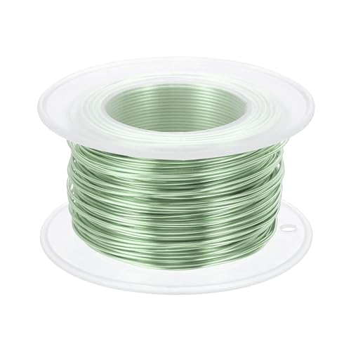PATIKIL 20 Gauge 0.8mm Aluminum Craft Wire, 98.4 Ft Metal Wire Armature Bendable Wire for Jewelry Making Metal Wrap DIY, Grass Green - color: Grass Green, size: 0.8 mm x 30 m