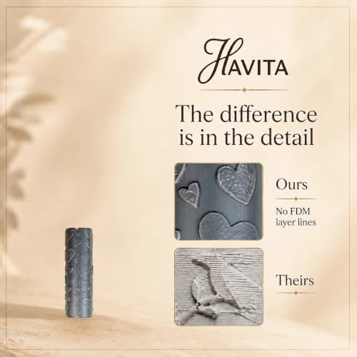 Blush Harmony Clay Texture Roller 2" for Polymer Clay - color: Blush Harmony Roller, size: 2 inch