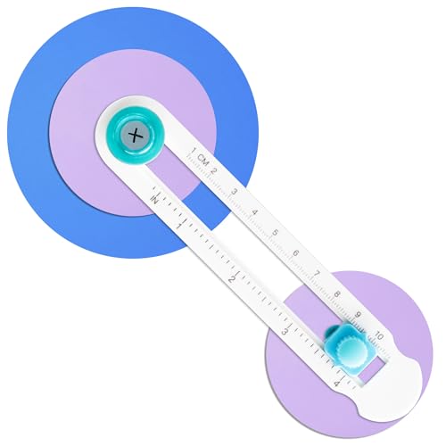 Circle Cutter Tool for Paper Crafts, Adjustable Mini Circle Paper Cutter for Scrapbooking, Card Making, Art Crafts，Cutting Diameter 0.8-8inch