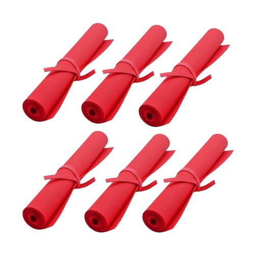 EVA Foam Roll | High Density 85kg/m3 | 2mm Thick | 48"x14" | Ideal for Cosplay, Crafts, DIY Projects (Red 6pcs) - color: Red 6pcs