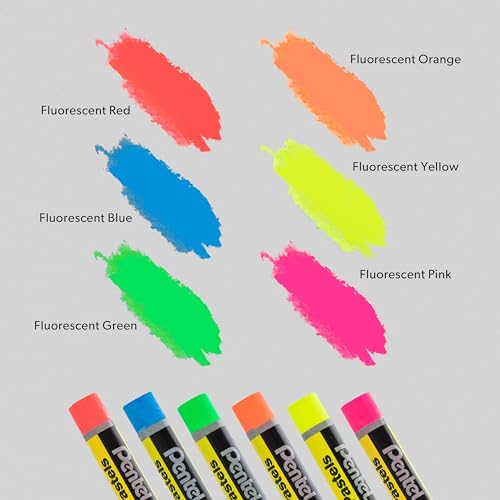 Pentel Arts Oil Pastels - 50 Color Set with Metallic and Fluorescent Packs, 3pk Set - size: 62 Count (Pack of 1)