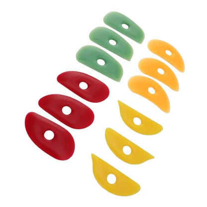 Mudtool, Clay Tools Soft Rubber Rib for Pottery Clay Silicone Ceramics Tools 12Pcs Pottery Rubber Clay Ceramic Ribs Pottery Tools for DIY Sculpting Pottery Ceramics Clay Tool