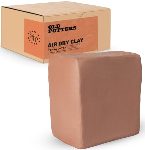 Old Potters Premium Air Dry Clay, Terra Cotta, 10 lbs - color: Terra Cotta, size: 10