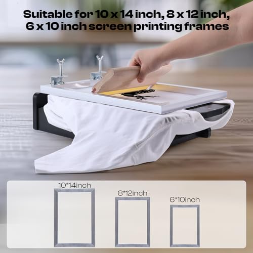 Caydo 3 Piece Aluminum Silk Screen Printing Frames with 110 Mesh for Screen Printing with Screen Printing Machine, 19.3x12.2inch / 41x31cm Screen Printing Press