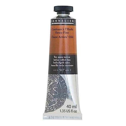 SENNELIER Artists' Extra Fine Oil, 40 ml Tube, Series 2, Indian Yellow Hue, (10-130411-517) - color: Indian Yellow Hue, size: 1.35 Fl Oz (Pack of 1)