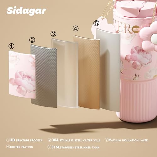 26 oz Insulated Stainless Steel Tumbler with Straw & Handle Pink - color: Pink