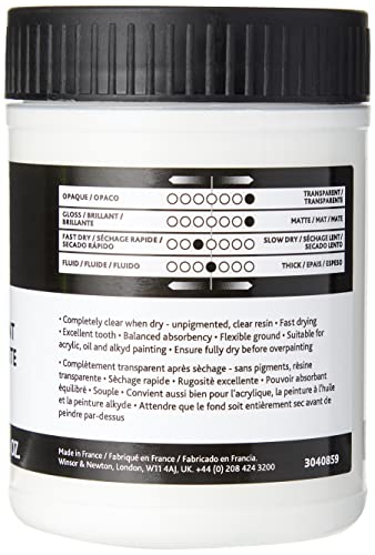 Winsor & Newton Professional Acrylic Medium, Clear Gesso, 225ml - color: Clear Gesso, style: 225ml (7.6-oz)