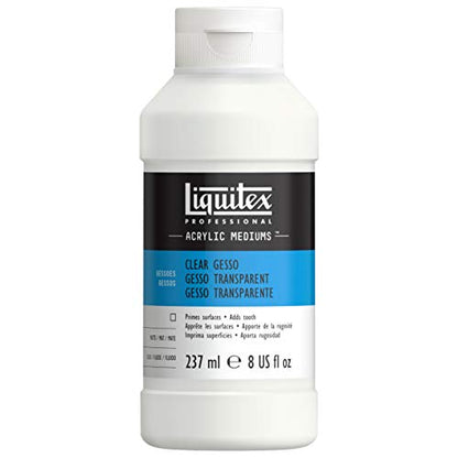 Liquitex Professional Gesso Surface Prep Medium, 237ml (8.0 oz), Clear - color: Clear, size: 8 Fl Oz (Pack of 1), style: 8-oz