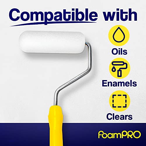Foampro 164 Fine Finish Roller (High-Density Foam), 4", Pack of 1 - size: Pack of 1, style: Roller 4"