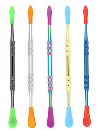 Wax Carving Tool Anti-Slip Stainless Steel Sculpting Modeling Tools with Spoon and Point 4.75 Inch Double-Ended Statuary Clay Polymer Scoop Kit Engraving Snuff Pipe Cleaning