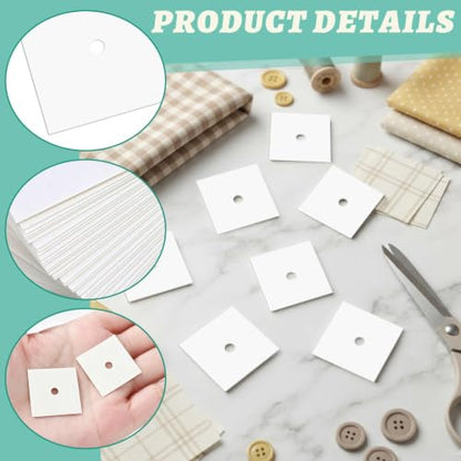 1000 PCS 1" Square Paper Piecing Templates, Quilting Templates Accessories for DIY Patchwork Crafts and Sewing Supplies﻿ - size: 1 Inch-1000pcs Square